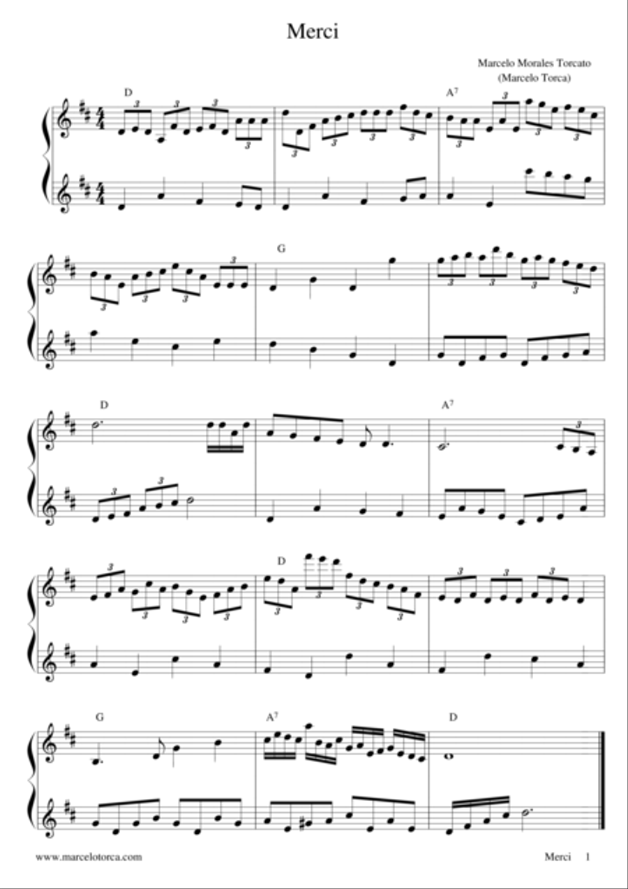 Merci Large Ensemble scores gallery preview page 1