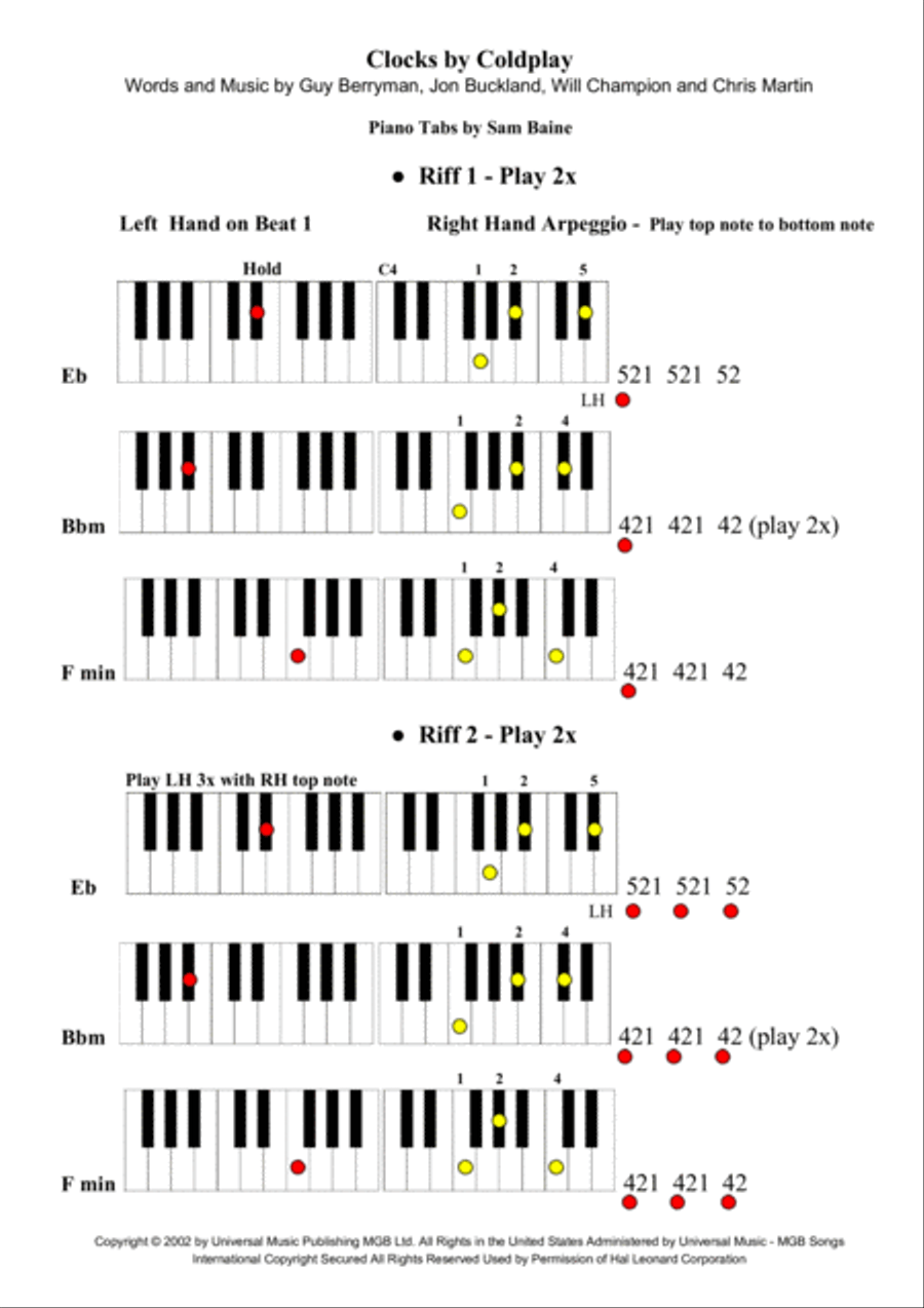 Clocks Clocks Voice scores gallery preview page 1