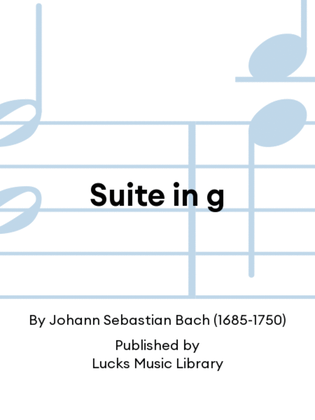 Book cover for Suite in g