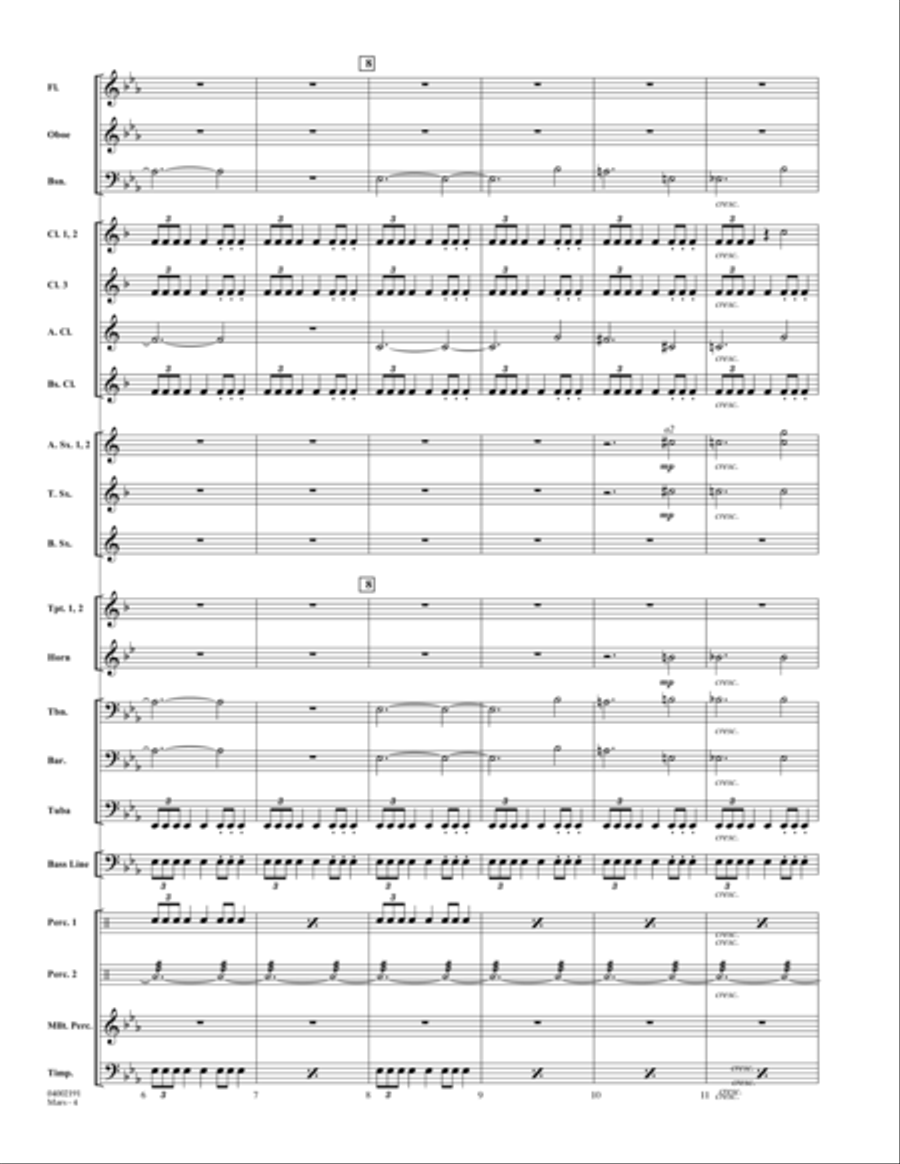 Mars (from The Planets) - Conductor Score (Full Score) Concert Band scores gallery preview page 2