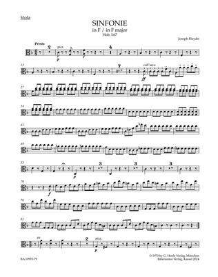 Symphony in F major Hob. I:67