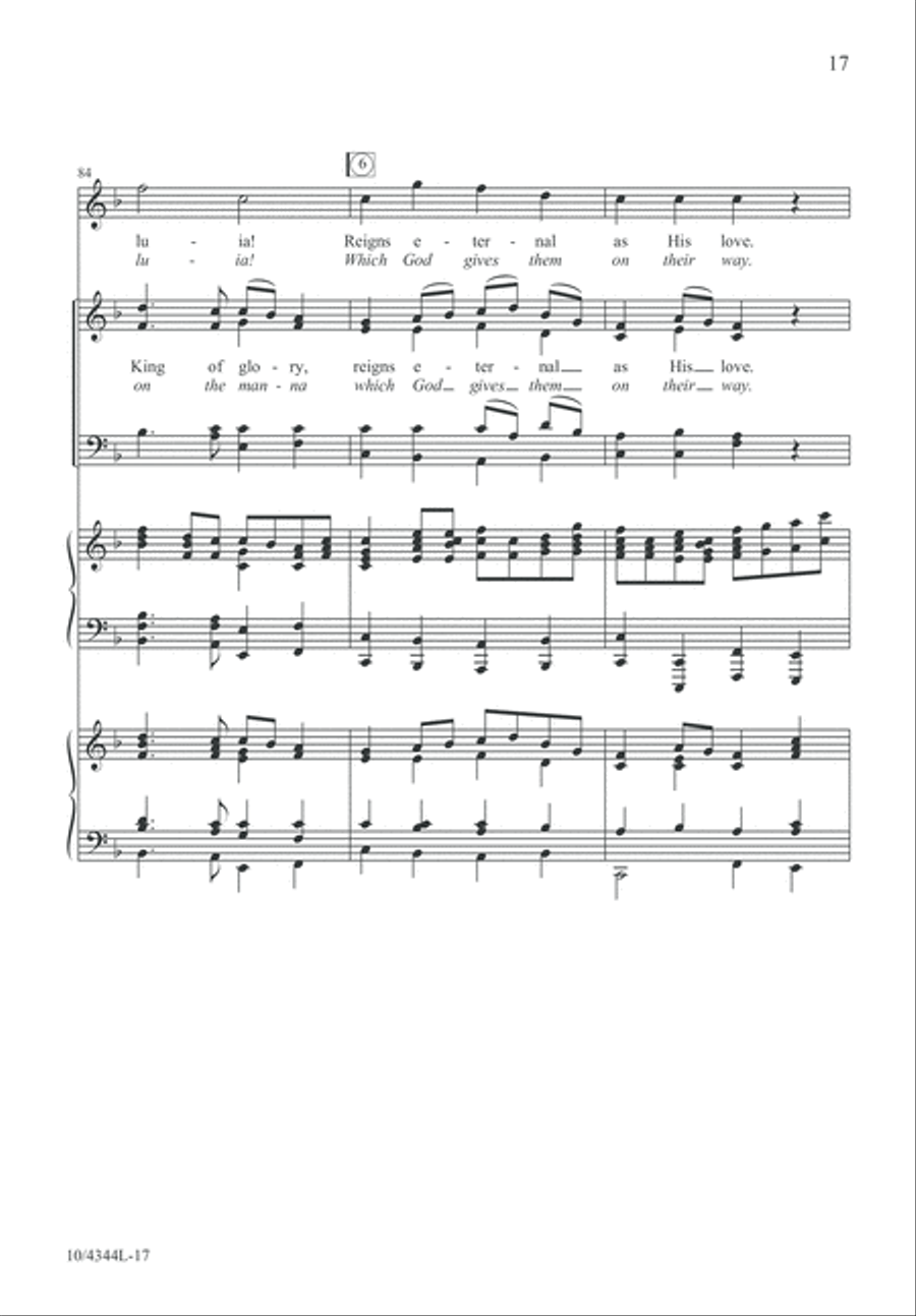 Easter Hymn of Praise 4-Part scores gallery preview page 17
