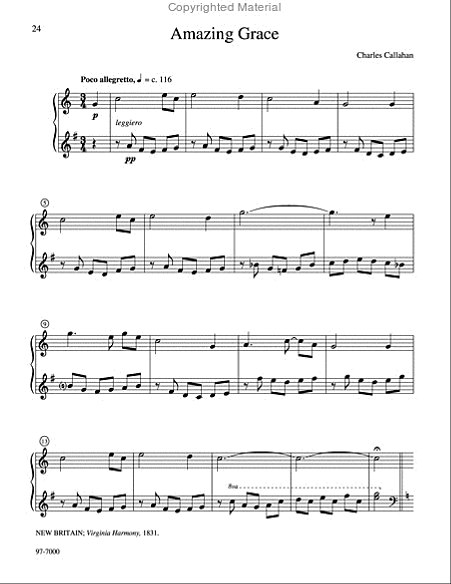 American Folk Hymn Suite, Set 2 Piano Solo scores gallery preview page 8