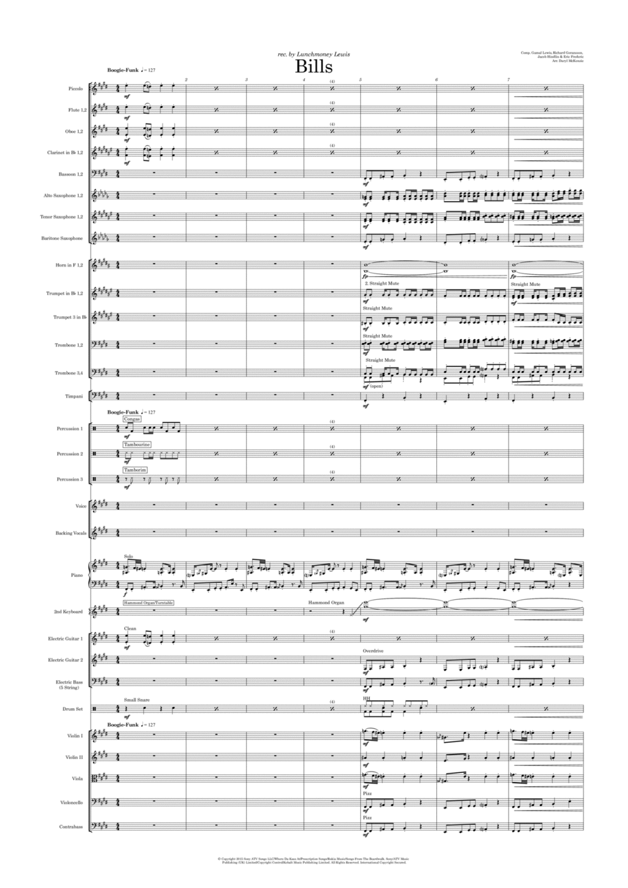 Bills Full Orchestra scores gallery preview page 1