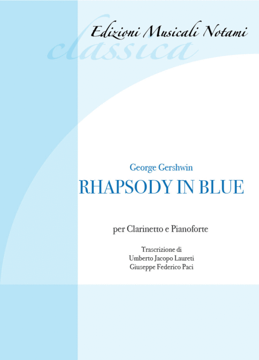 Rhapsody in Blue Clarinet Solo scores gallery preview page 1
