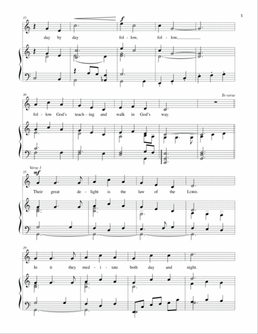 ChildrenSing Psalms Children's Choir scores gallery preview page 6