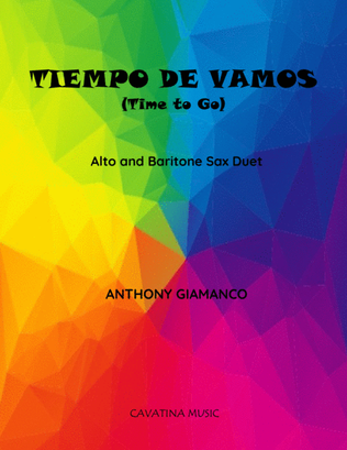 Book cover for TIEMPO DE VAMOS (alto and baritone sax duet)