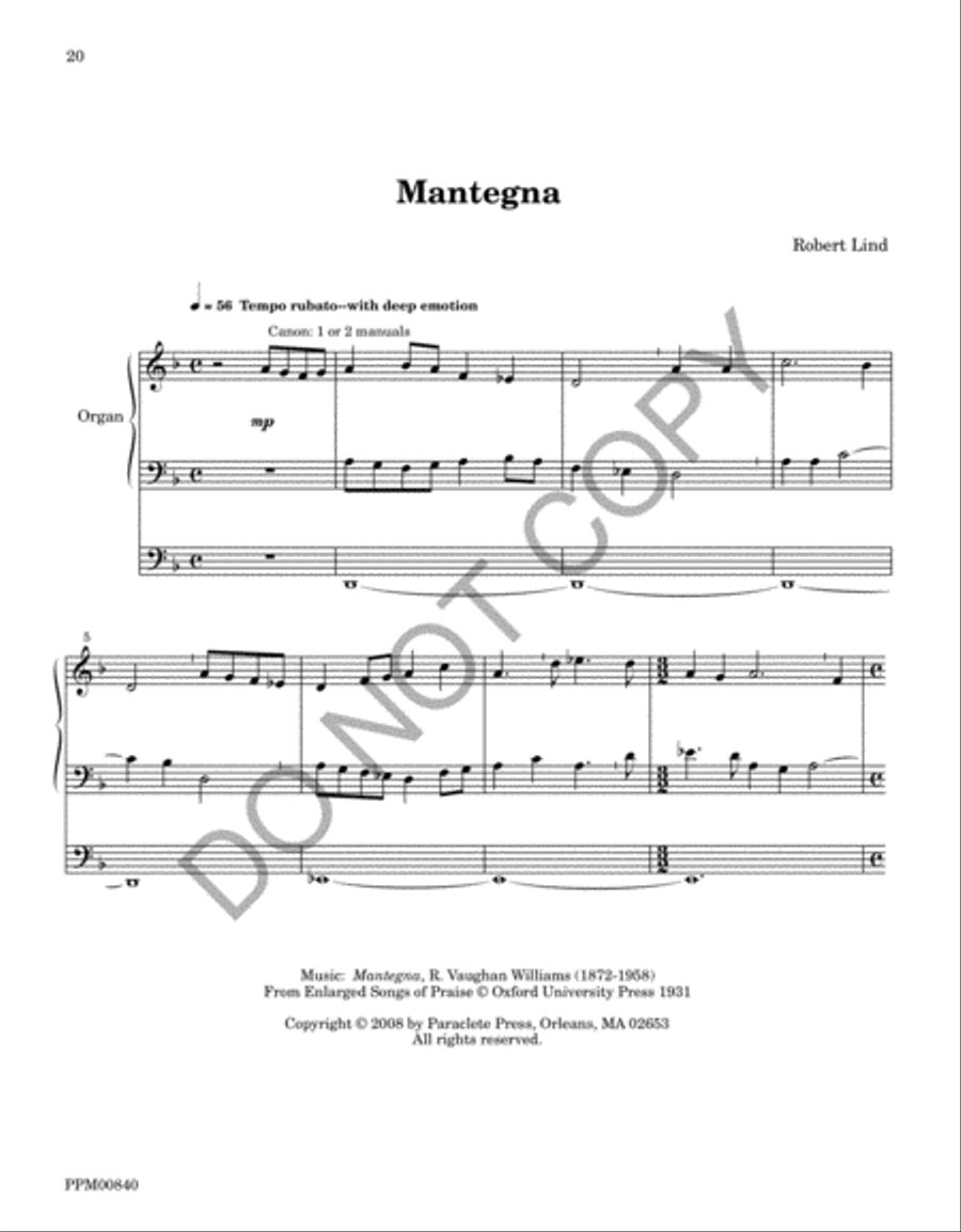 I Sing the Almighty Power of God: Organ Voluntaries on the Hymn Tunes of Ralph Vaughan Williams Volume III Organ scores gallery preview page 23