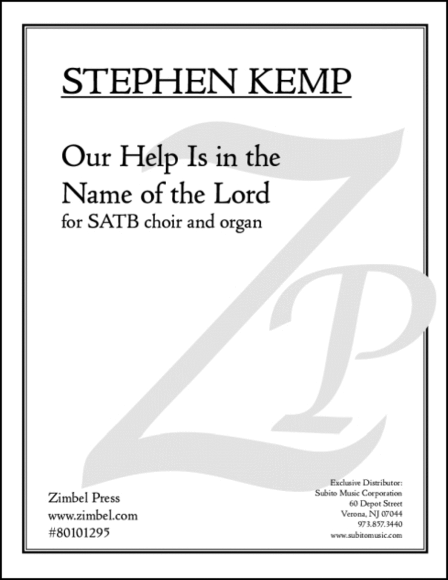 Our Help Is in the Name of the Lord