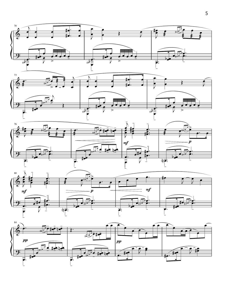 Barcarola Latinoamericana Piano Solo scores gallery preview page 5