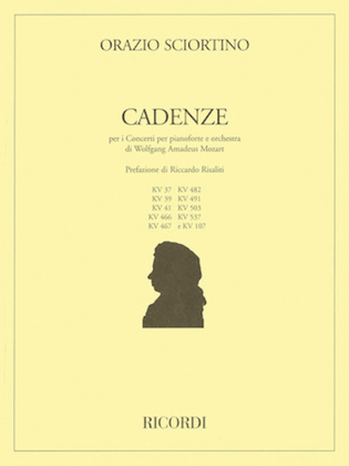 Book cover for Cadenzas to Mozart Piano Concertos