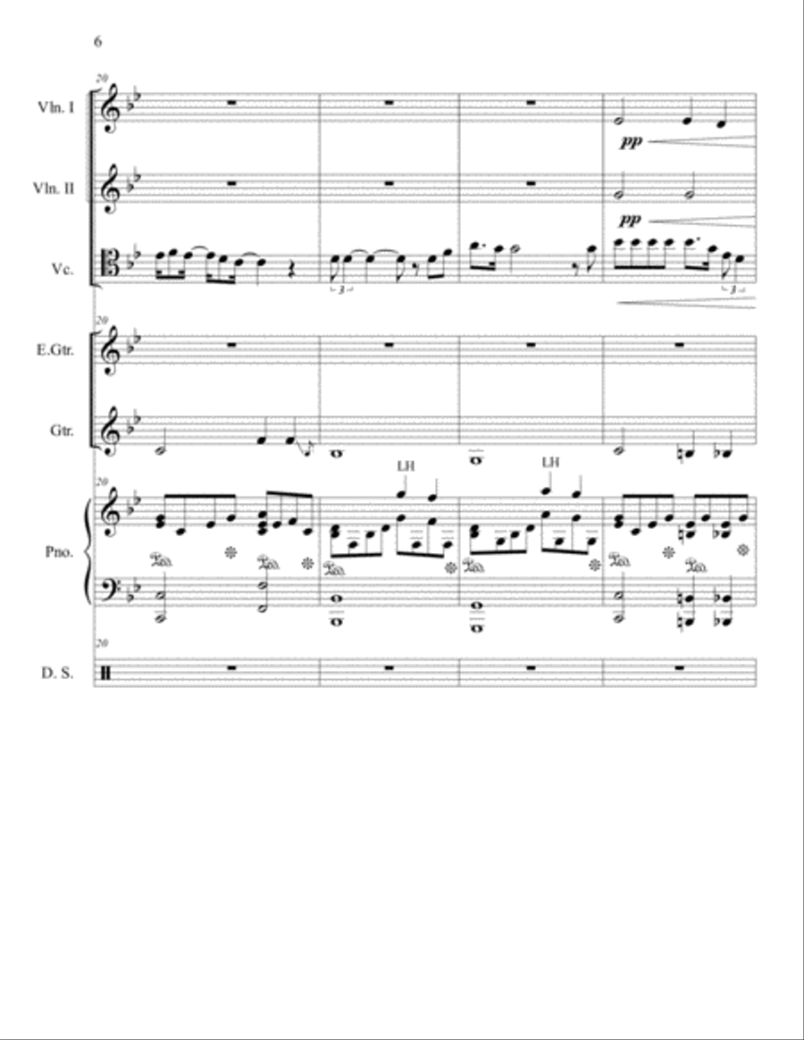 Bohemian Rhapsody Piano Trio scores gallery preview page 6