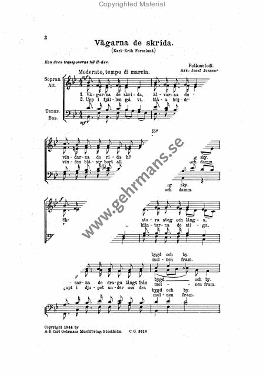 Vagarna de skrida 4-Part scores gallery preview page 2