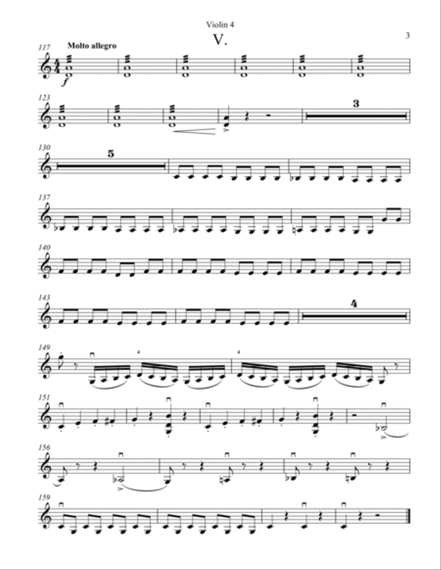 Carnival of the Animals Violin Solo scores gallery preview page 3