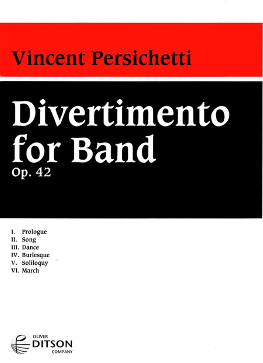 Divertimento For Band Concert Band scores gallery preview page 1