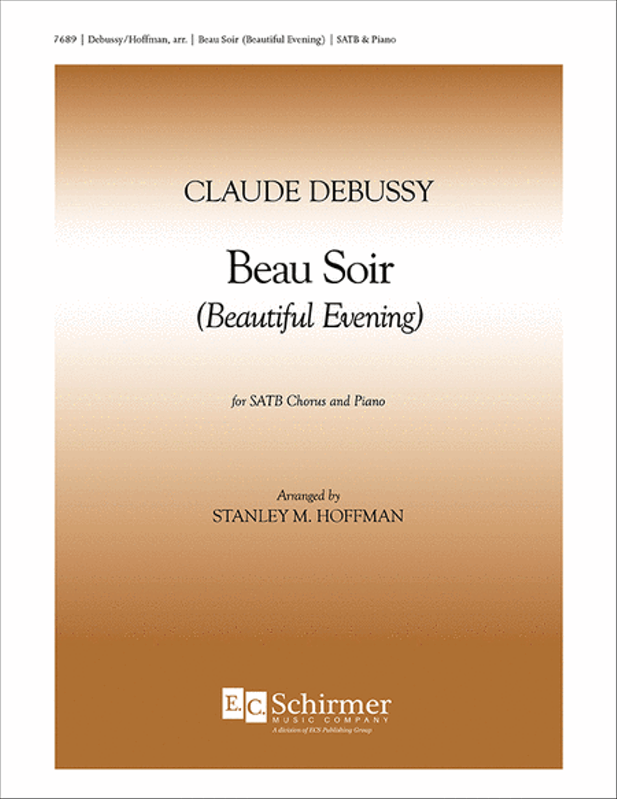 Beau Soir (Beautiful Evening) 4-Part scores gallery preview page 1