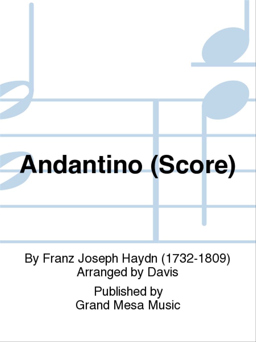 Andantino Concert Band scores gallery preview page 1