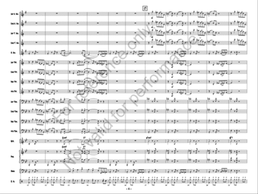 The Answer Is In The Blues! Jazz Ensemble scores gallery preview page 3