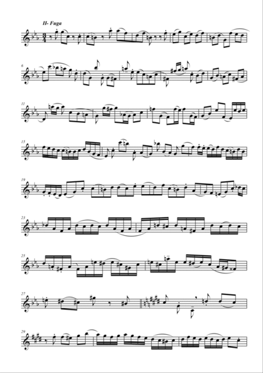 Flute Sonata in C minor Opus 13 Flute Solo scores gallery preview page 5