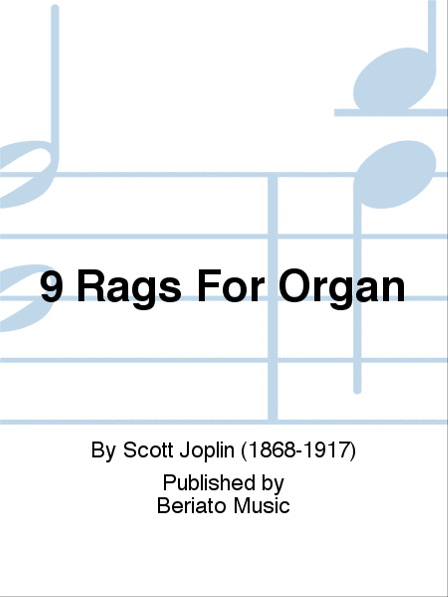 9 Rags For Organ Organ Solo scores gallery preview page 1