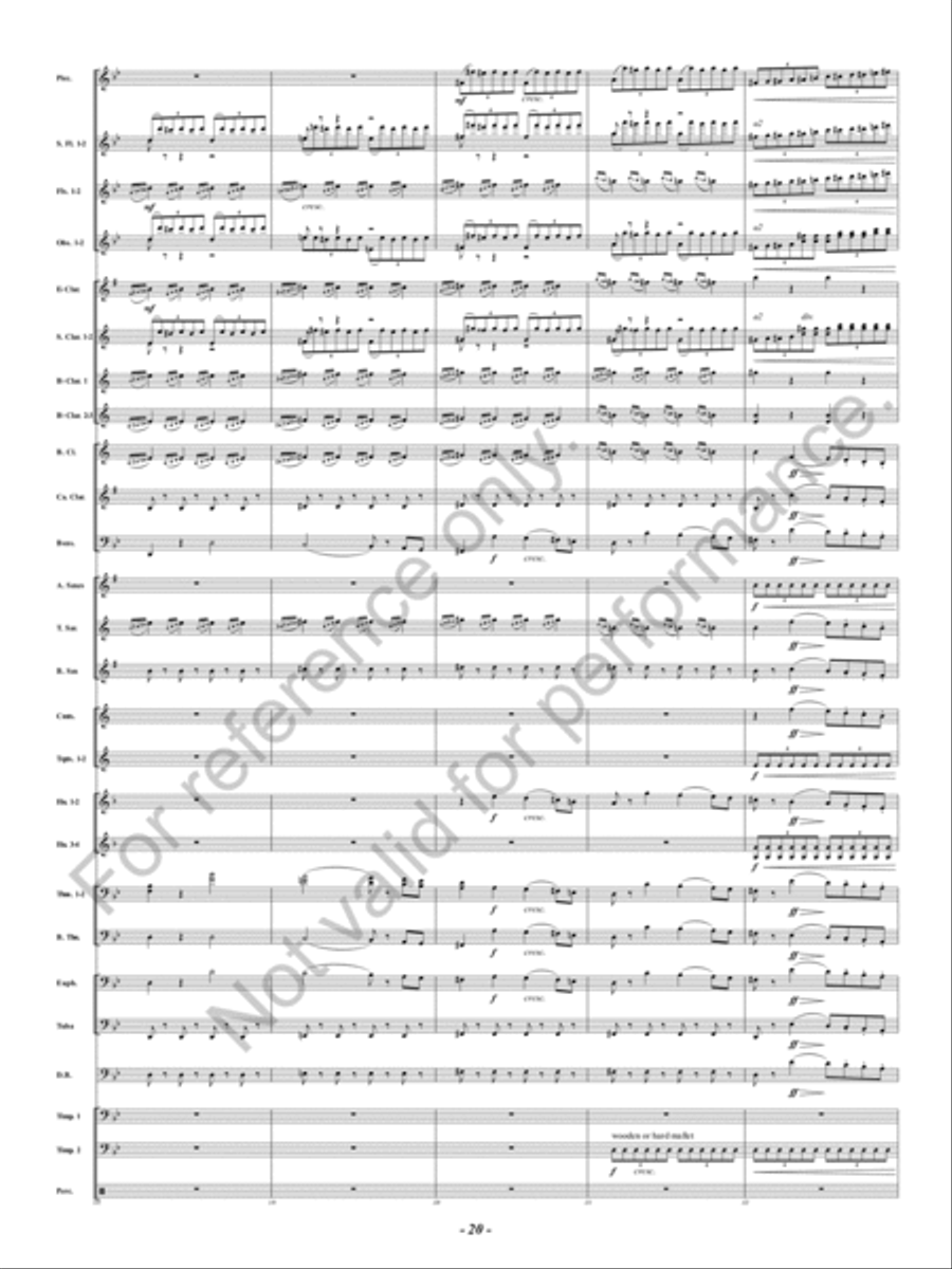 Symphony Fantastique Concert Band scores gallery preview page 21
