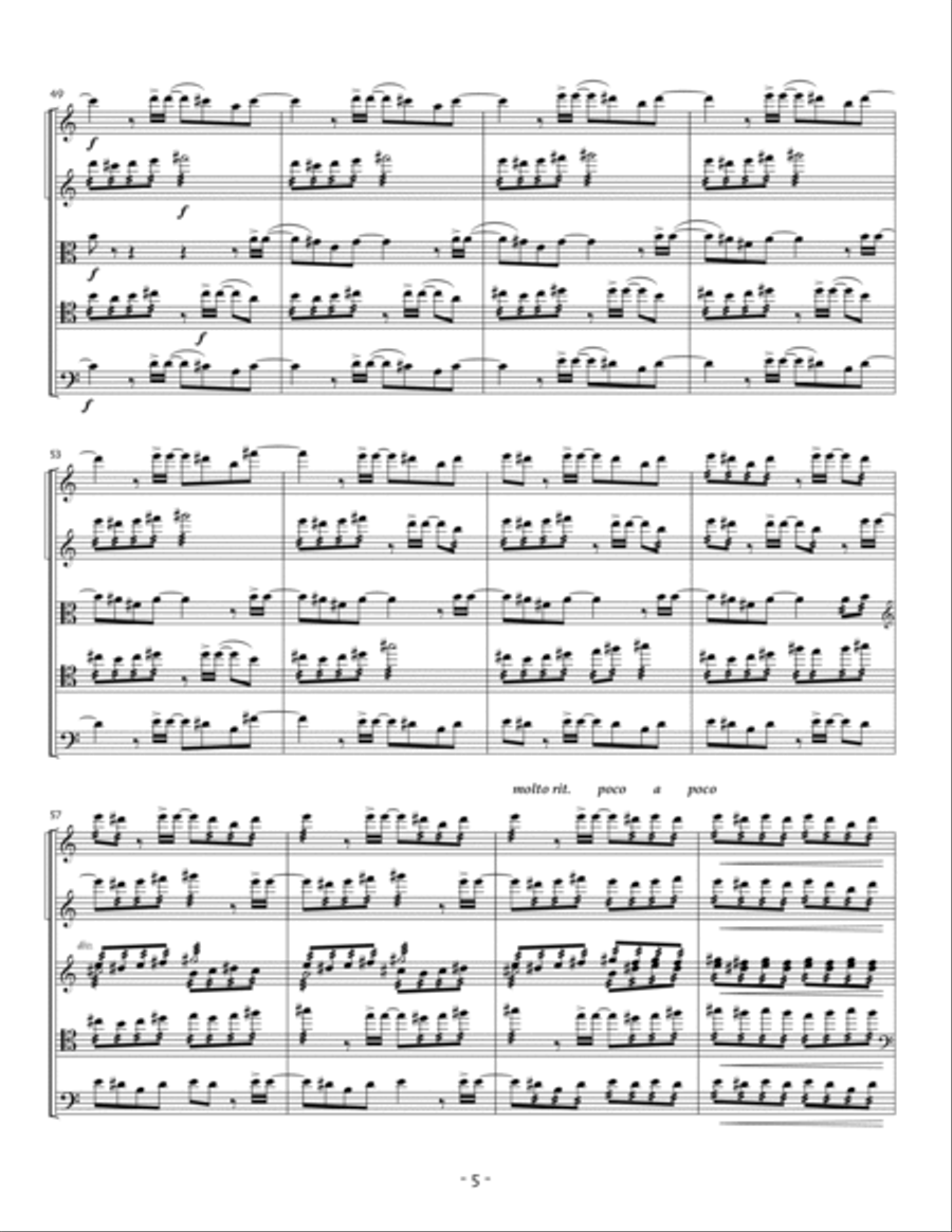 Three Darkened Landscapes - Score Only Chamber Music scores gallery preview page 6