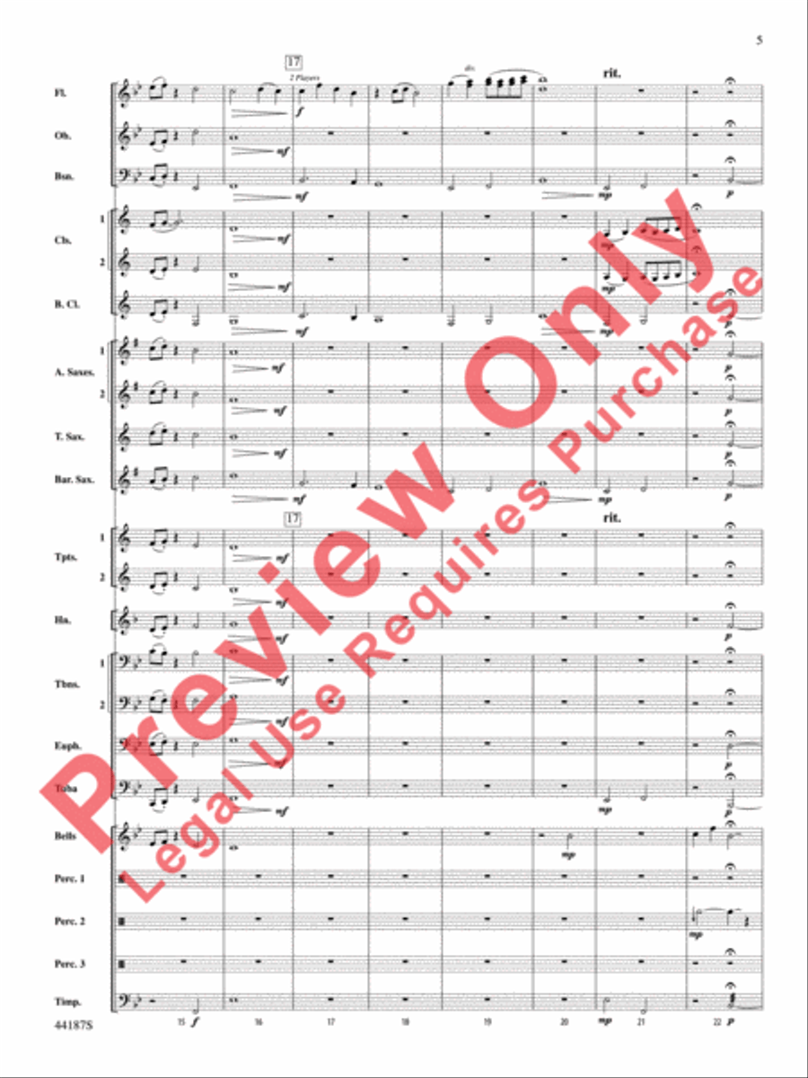 Zeeland Zeeland Concert Band scores gallery preview page 6