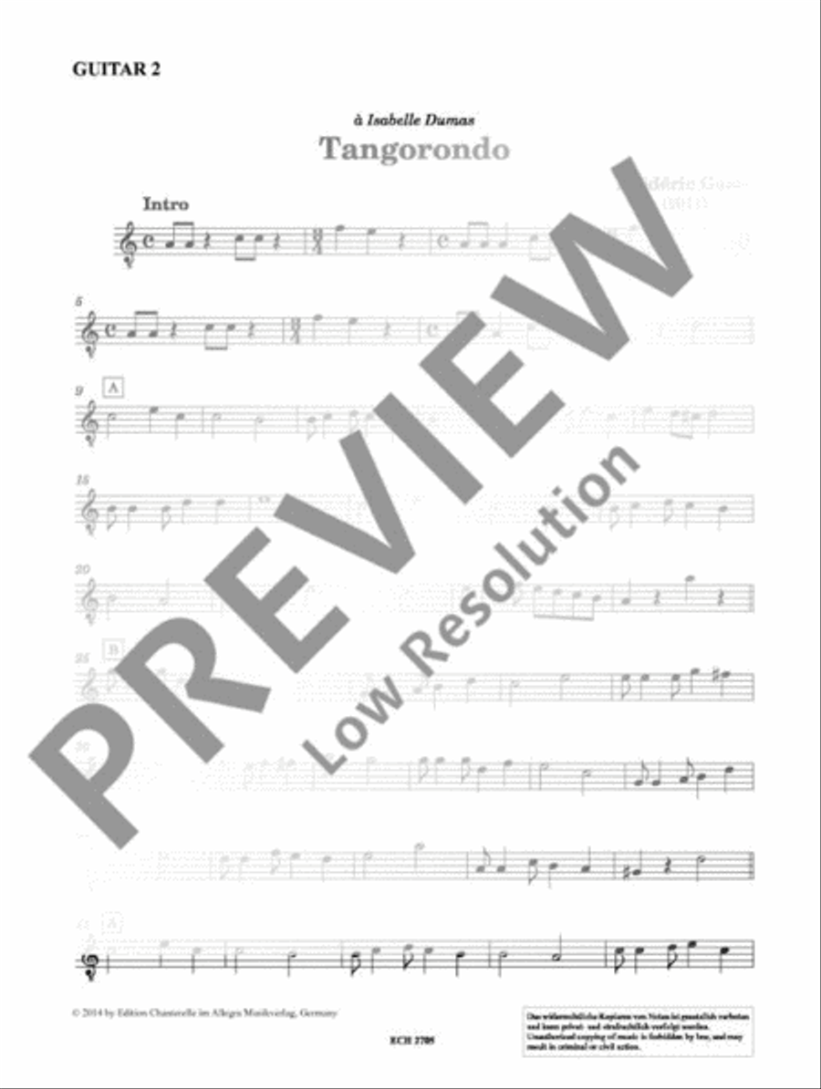 Playing Together 2012 Guitar Ensemble scores gallery preview page 20