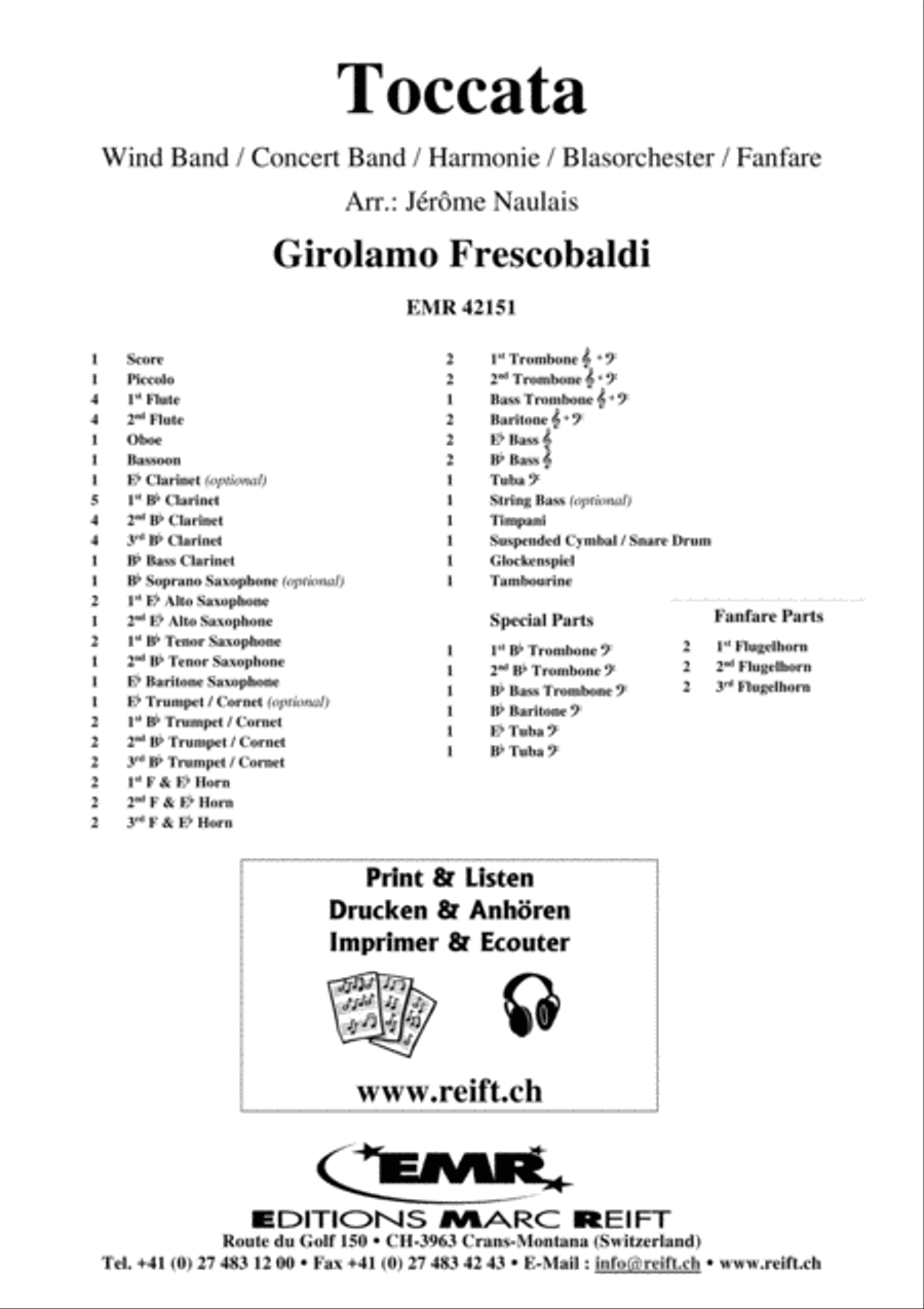 Toccata Toccata Concert Band scores gallery preview page 2