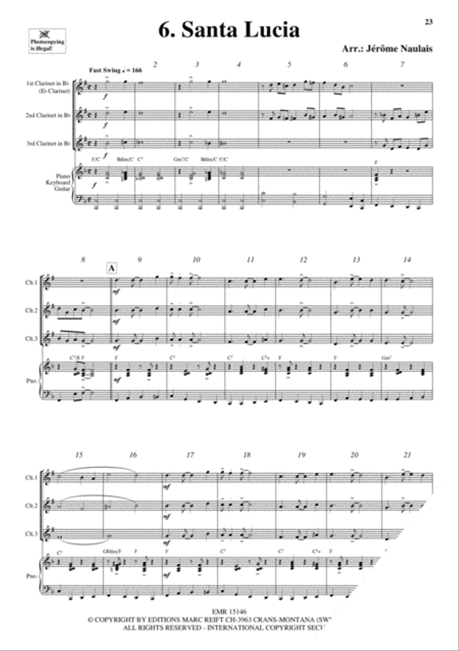 3 Clarinets & Piano Vol. 3 Clarinet scores gallery preview page 8