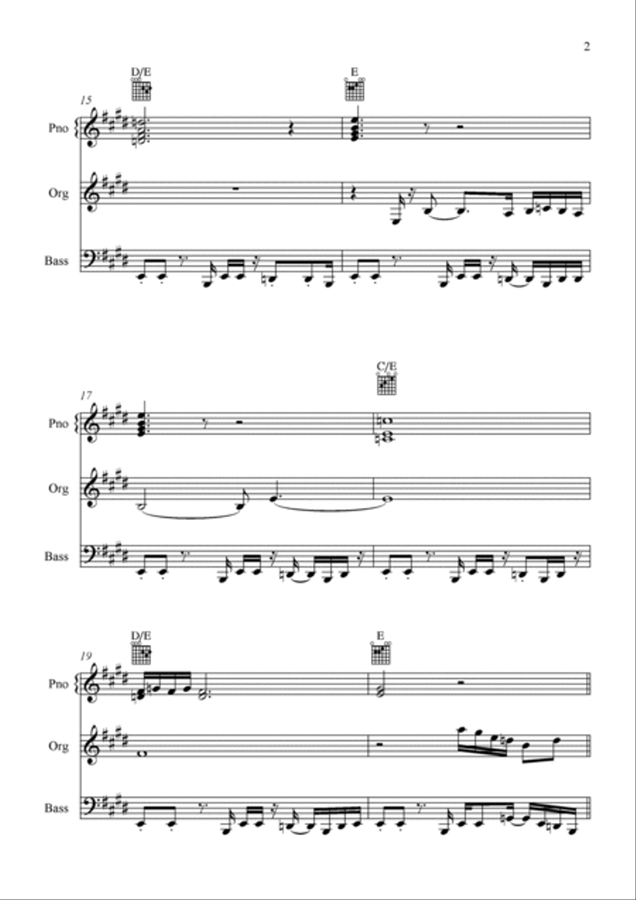 Darkness Piano, Vocal, Guitar scores gallery preview page 2