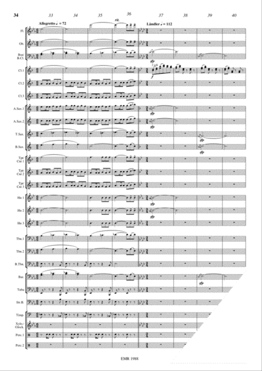 Traveller's Diary Concert Band scores gallery preview page 15