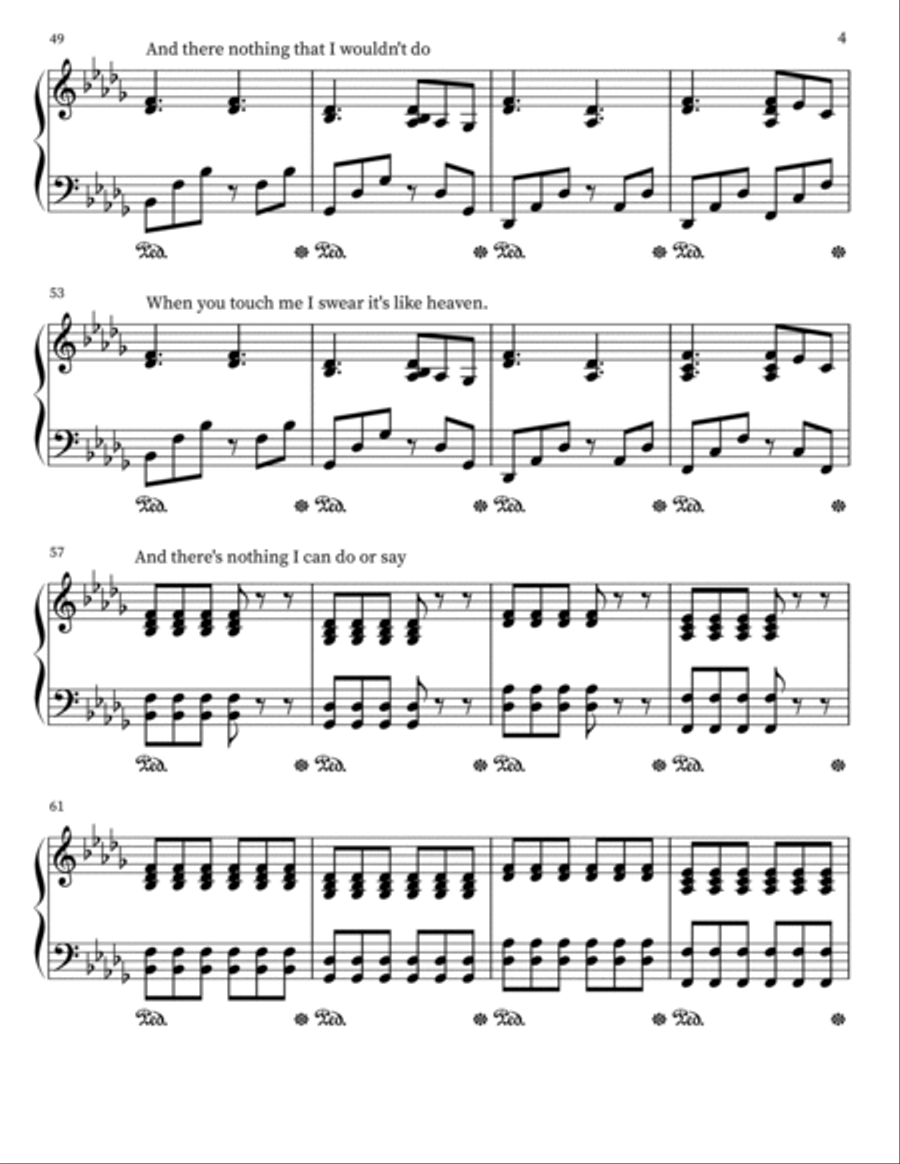 Dancing without Music Piano Solo scores gallery preview page 4