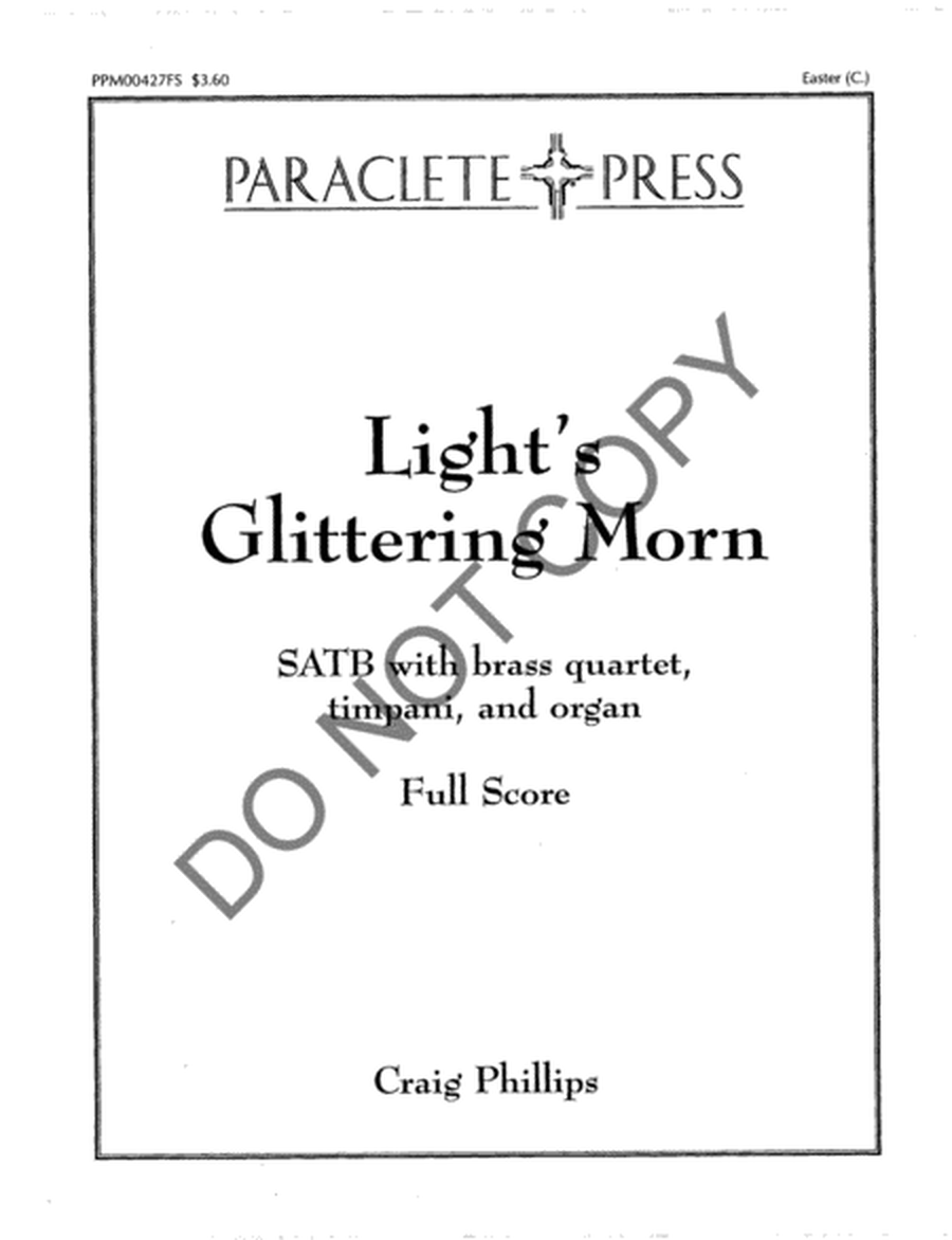Light's Glittering Morn - Full Score image number null