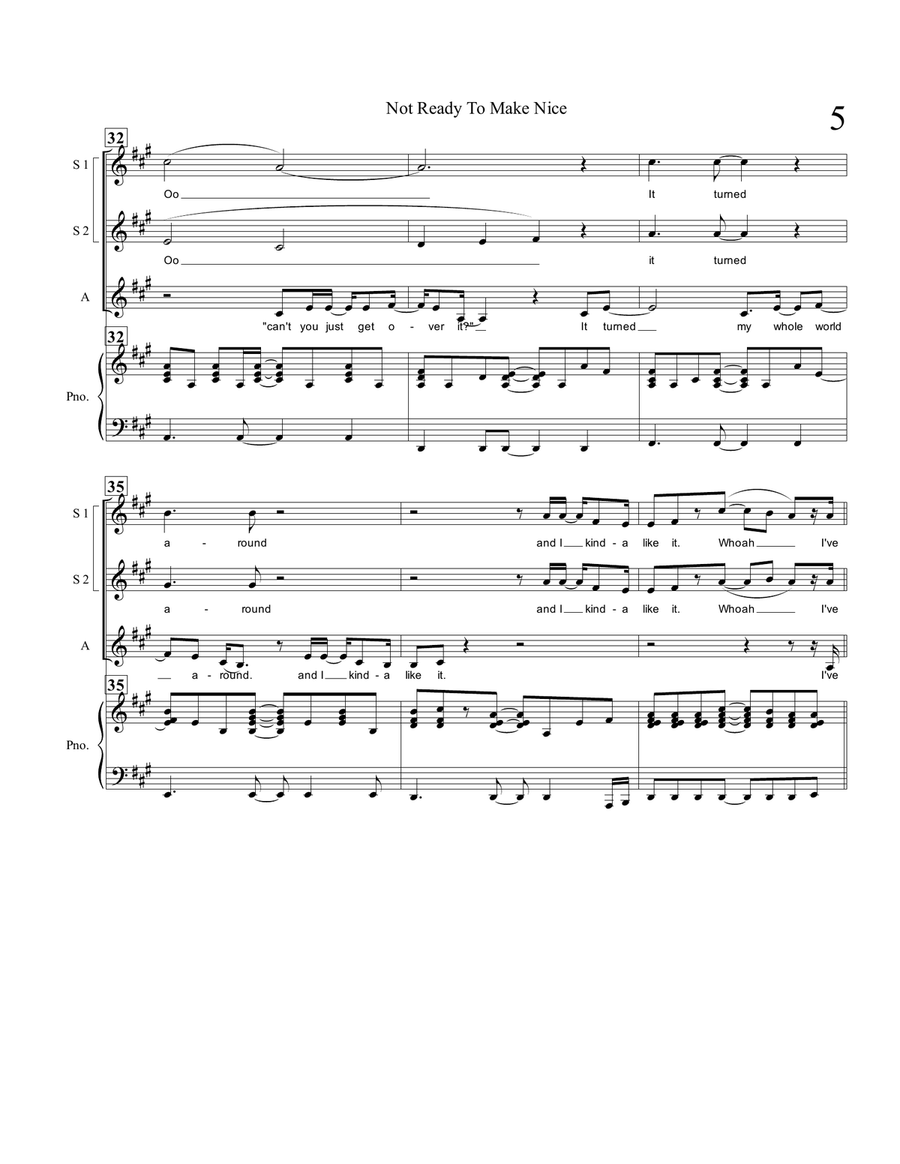 Not Ready To Make Nice SSA scores gallery preview page 5