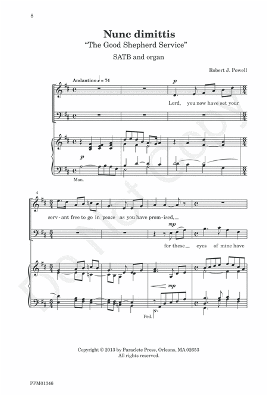 Magnificat and Nunc Dimittis 