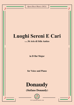 Donaudy-Luoghi Sereni E Cari,in D flat Major
