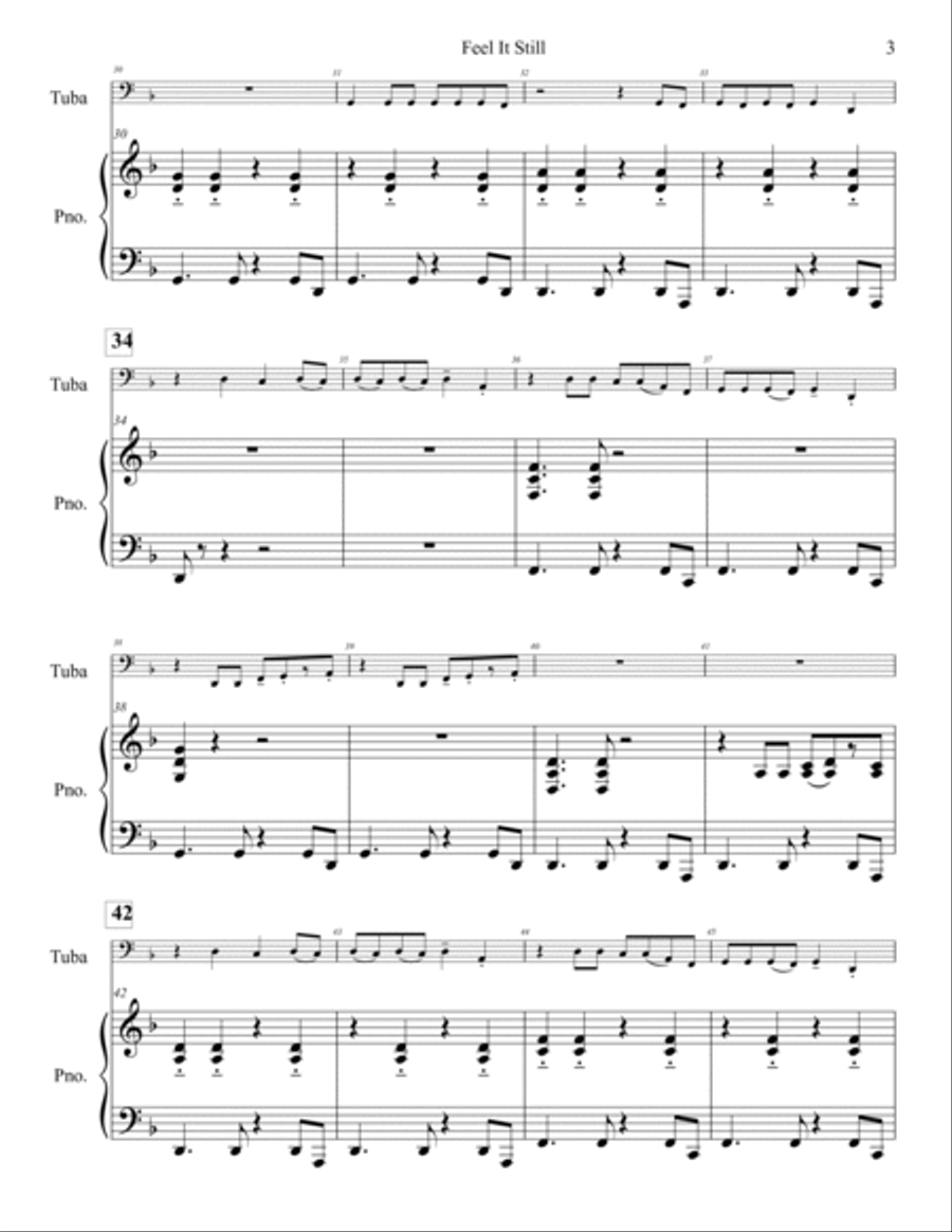Feel It Still Piano scores gallery preview page 4