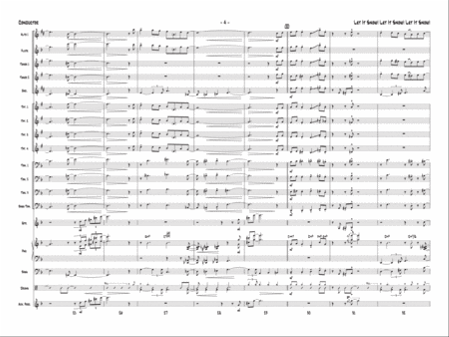 Let It Snow! Let It Snow! Let It Snow! Jazz Ensemble scores gallery preview page 5
