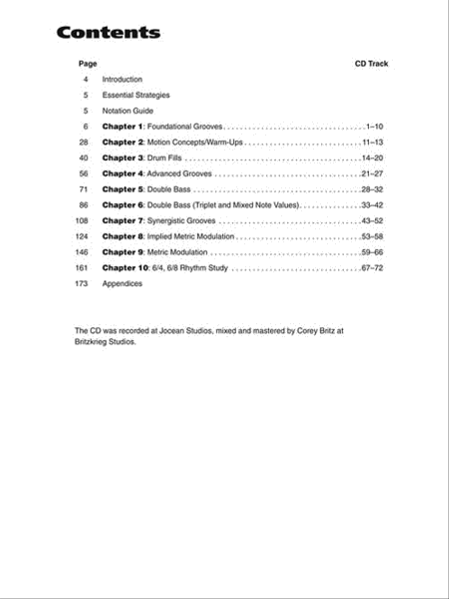 Essential Rock Drumming Concepts - An Encyclopedia of Progressive Rhythmic Techniques Drums scores gallery preview page 3
