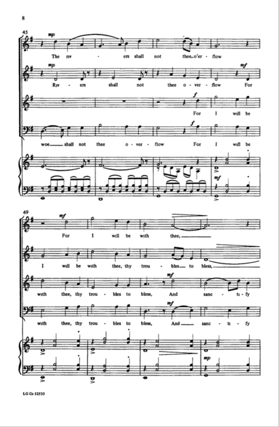 How Firm a Foundation Choir scores gallery preview page 6
