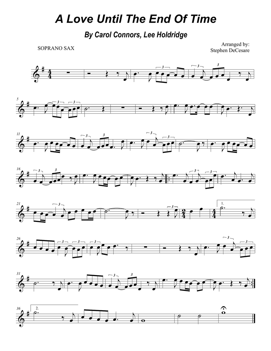A Love Until The End Of Time Woodwind Duet scores gallery preview page 5