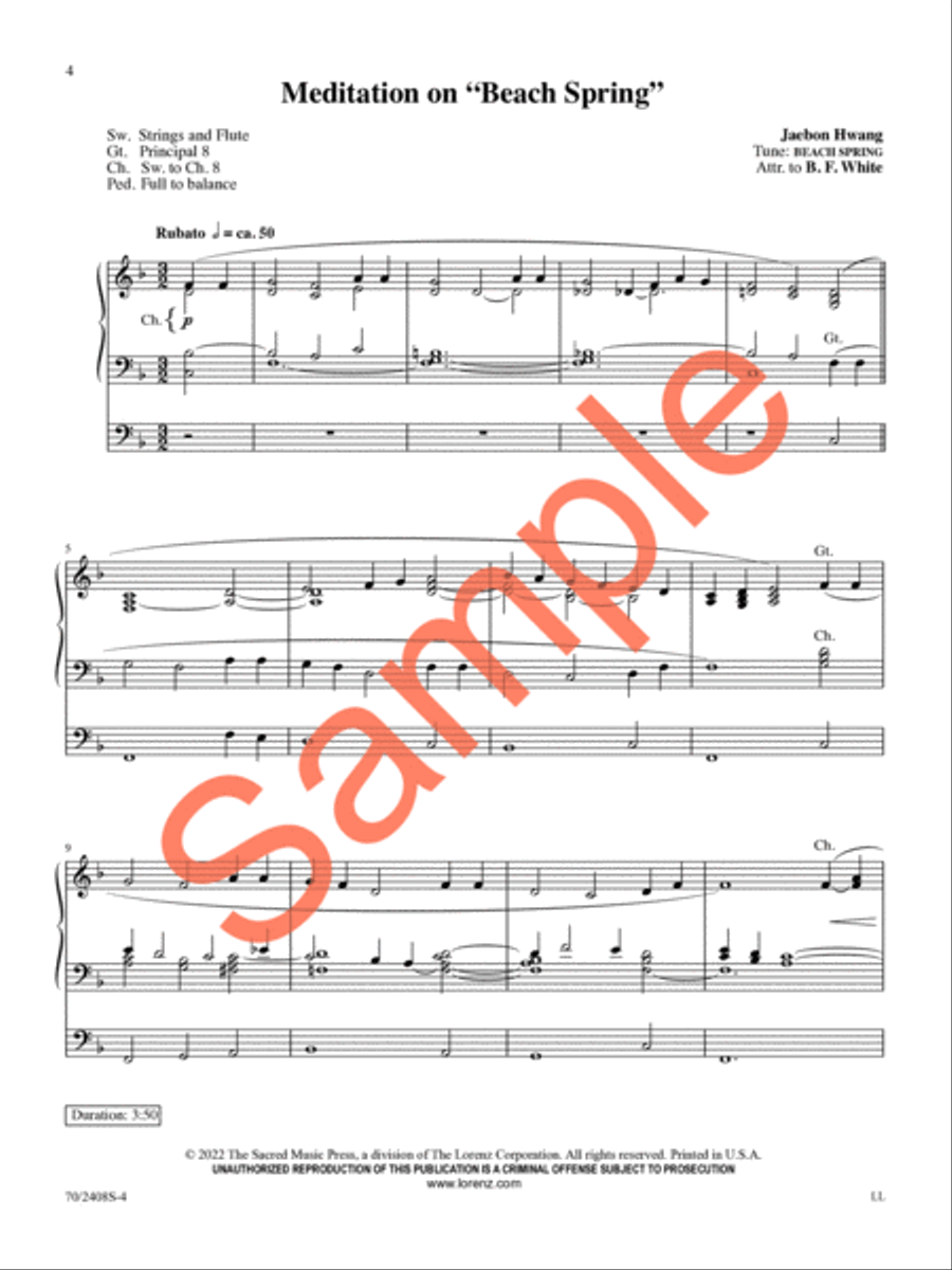 A Thousand Tongues Organ Solo scores gallery preview page 5