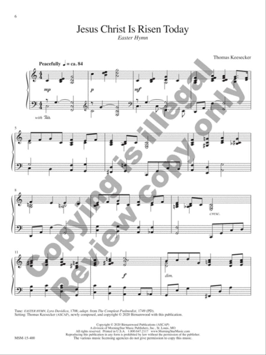Easter Hope Piano Solo scores gallery preview page 5