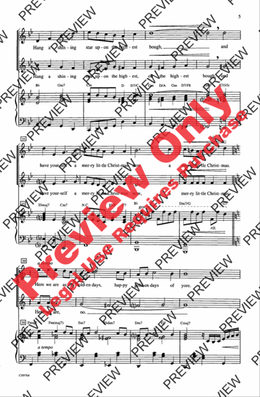 Have Yourself a Merry Little Christmas 2-Part scores gallery preview page 5