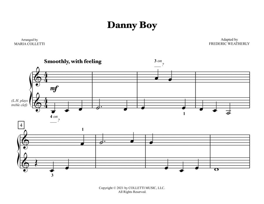 Danny Boy (Primer Level Piano) image number null