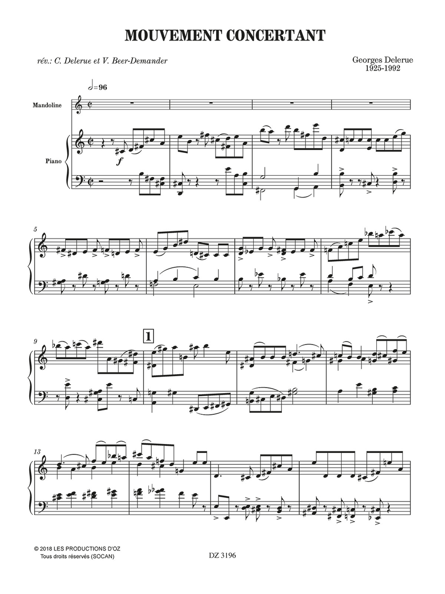 Mouvement concertant Piano Accompaniment scores gallery preview page 2