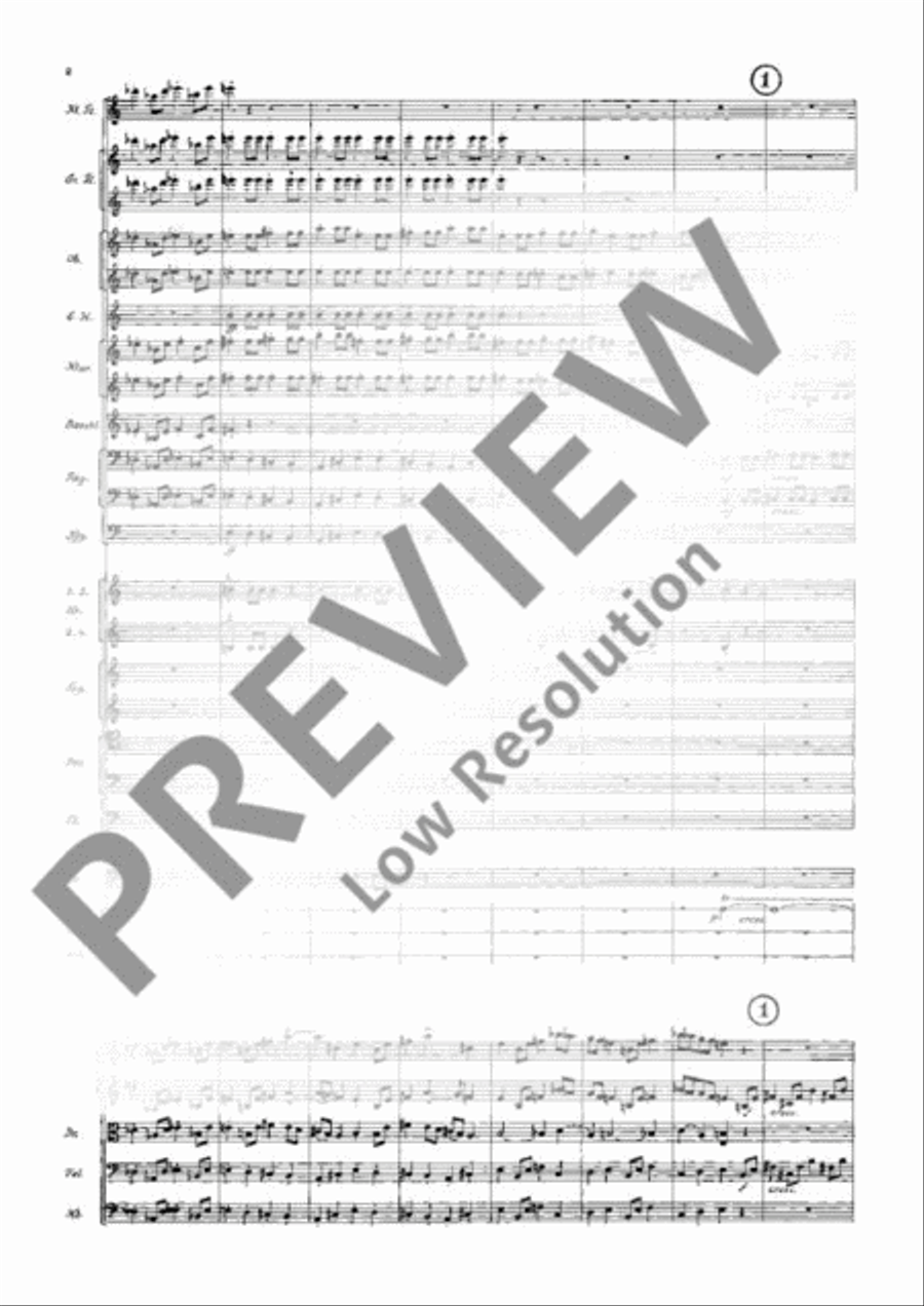 Symphony in E flat Major Orchestra scores gallery preview page 7