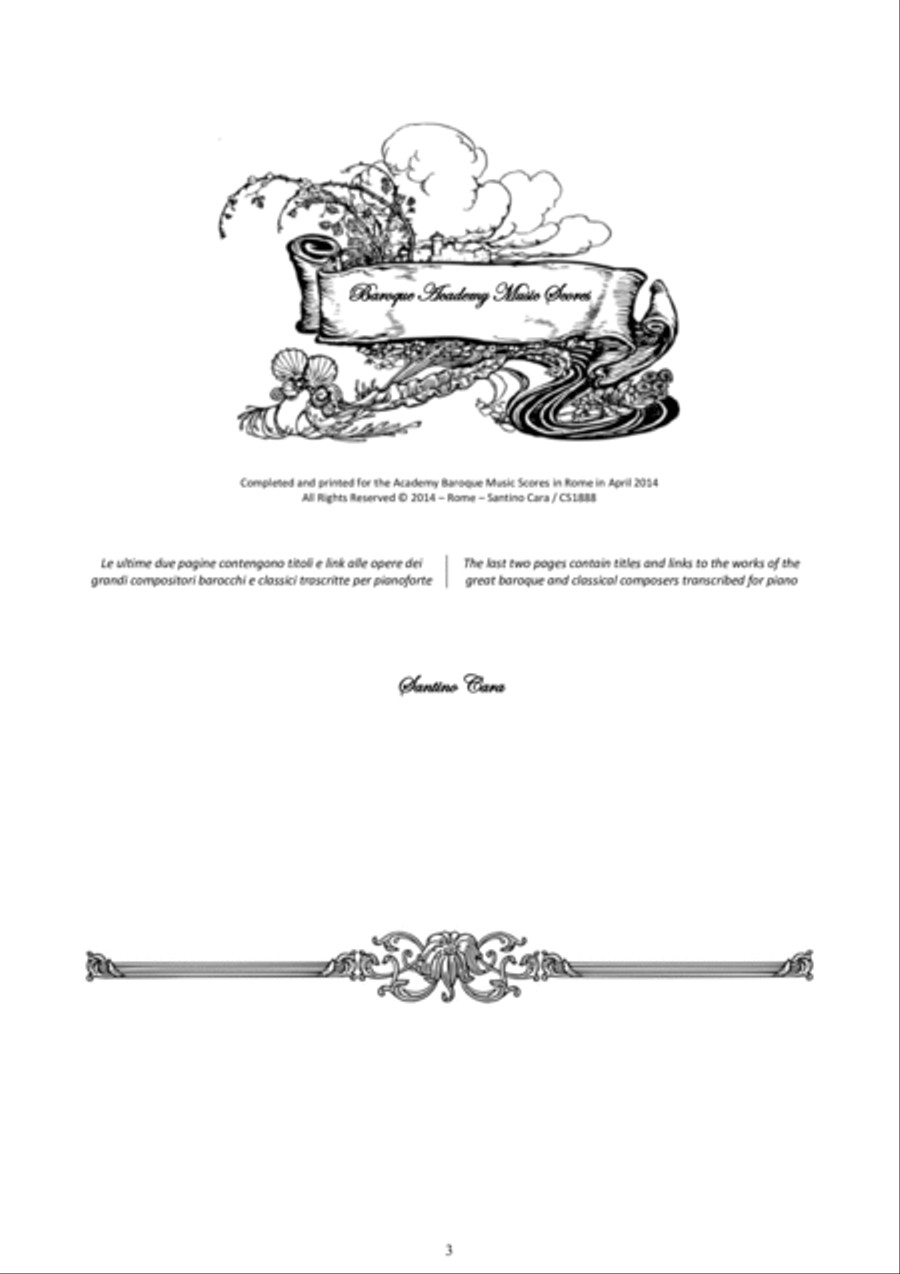 Marcello - Oboe Concerto in D minor for Piano solo Marcello - Oboe Concerto in D minor for Piano solo Piano Solo scores gallery preview page 3