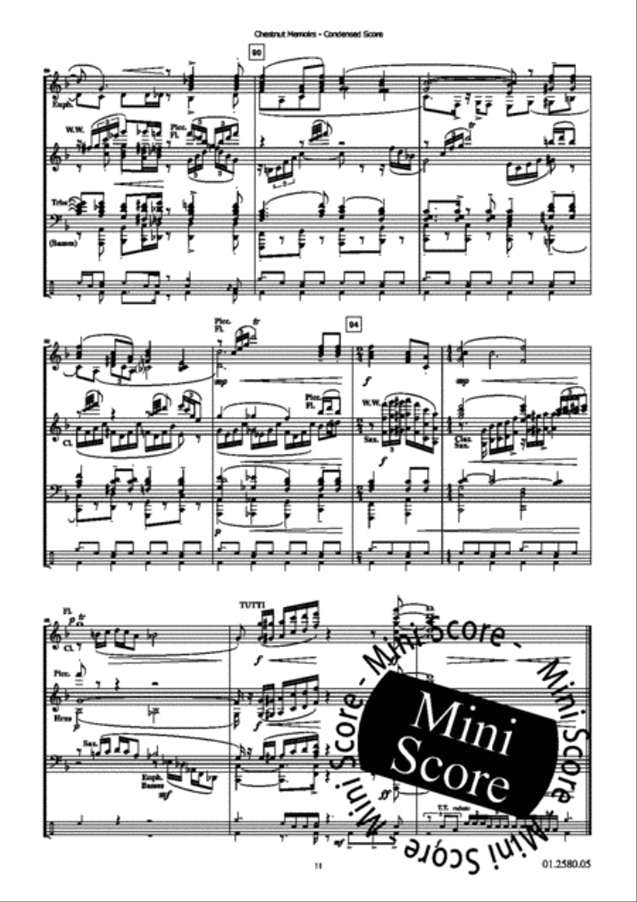 Chestnut Memoires Chestnut Memoires Concert Band scores gallery preview page 28